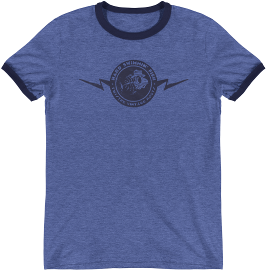 Heather Blue Lightning Fish T - Shotgunwillies Conway T Shirt On An Amazing Heather (600x600), Png Download