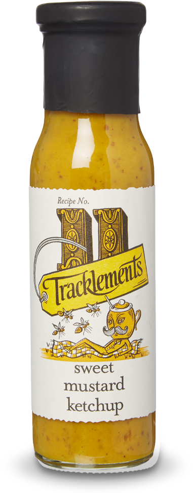 Sweetmsutardketchupkr04 - Tracklements Sweet Mustard Ketchup (800x1018), Png Download