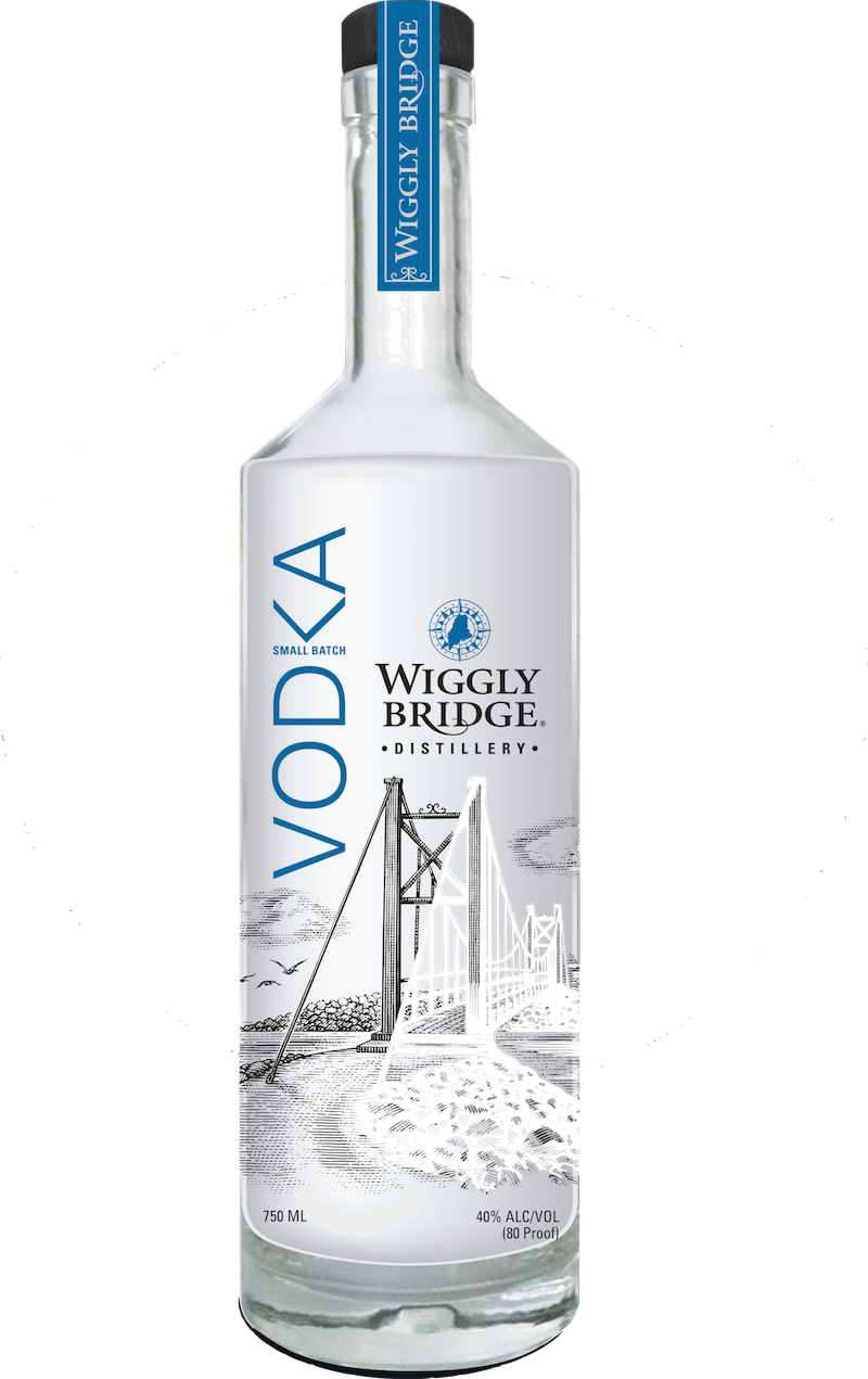Wiggly Bridge Vodka - Wiggly Bridge (800x1271), Png Download