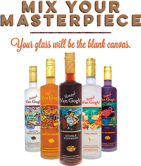 Mixing A Perfectly Balanced Cocktail Is Like Creating - Vincent Van Gogh Van Gogh Chocolate 1l - Vodka (465x550), Png Download