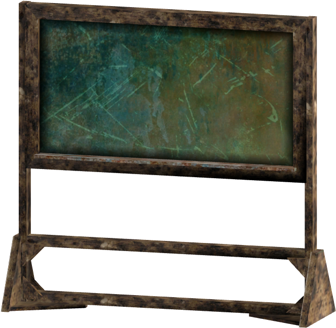 Chalk Board - Wood (720x711), Png Download