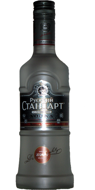 Russkij Standart Vodka 50cl - Vodka (311x620), Png Download