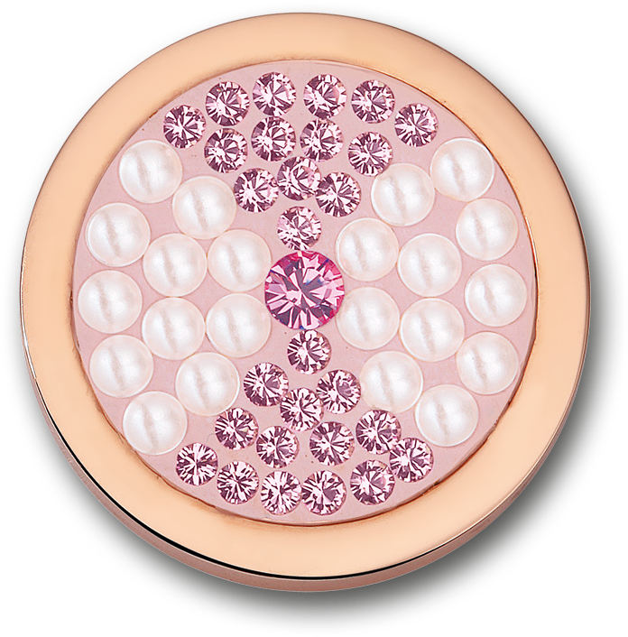 Lazo Vintage Rose Stainless Steel Rosegold Plated Disc - Mi Moneda Lazo Vintage Roase Disc Small (1000x1000), Png Download