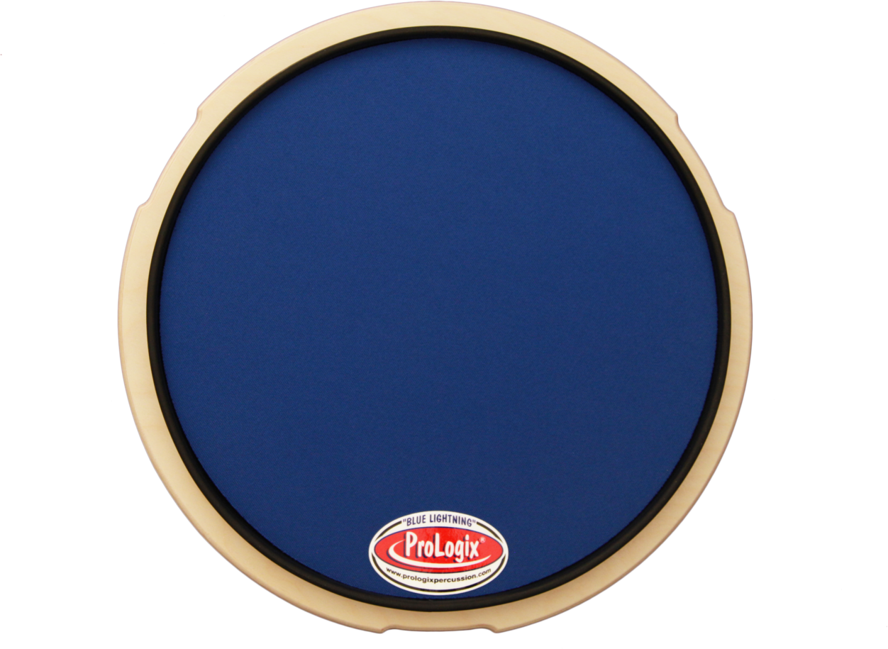 10in Blue Lightning1 - Prologix Percussion Blue Lightning Series Practice (1252x915), Png Download