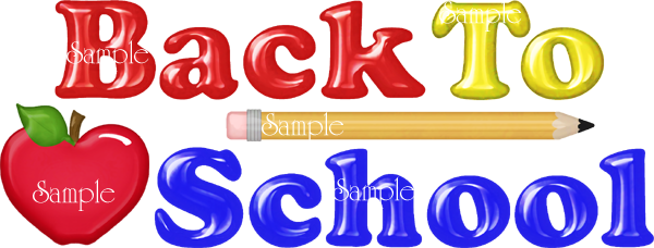 Back To School Wordart Glitter - Word Back To School (600x228), Png Download