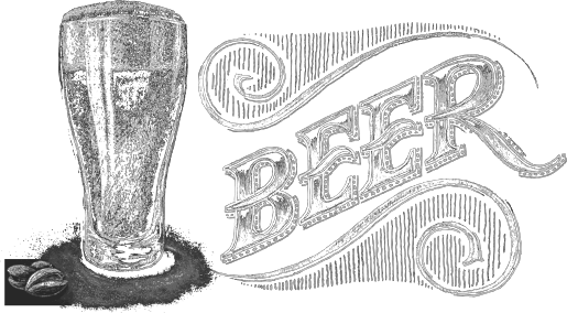 Drawn Beer Draught - Sketch (515x284), Png Download