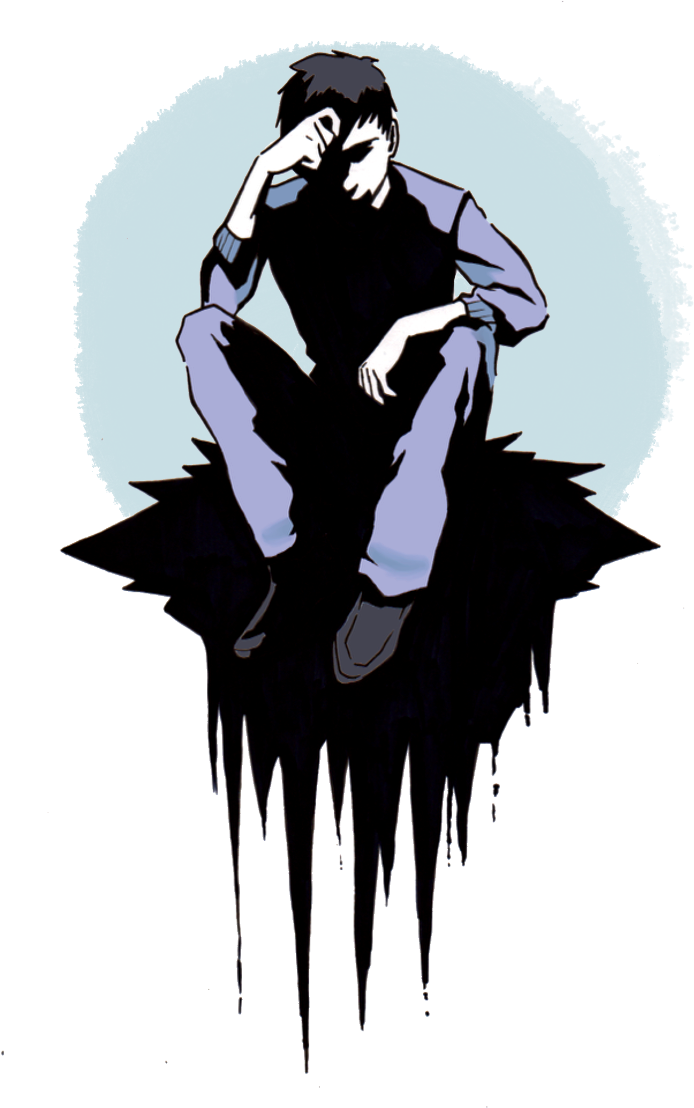 Ketamine - Depression Art Png (1452x2249), Png Download