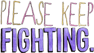 Depression, Fighting, Inspirational, Overlay, Please, - Fighting Tumblr Png (500x333), Png Download