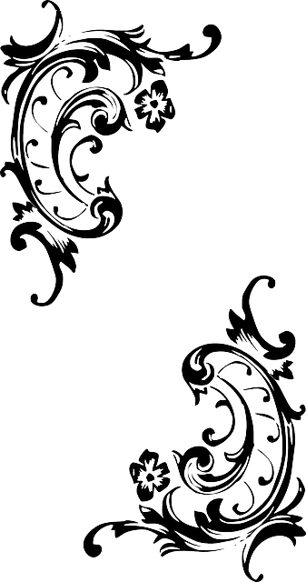 Baroque, Pattern, Style, Flourish, Corner, Border - Baroque Png (337x640), Png Download