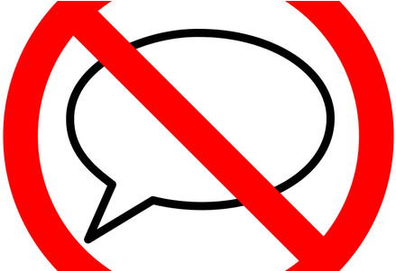 Jpg Free Stock Red Circle Slash Transparent - Speech Bubble (450x300), Png Download