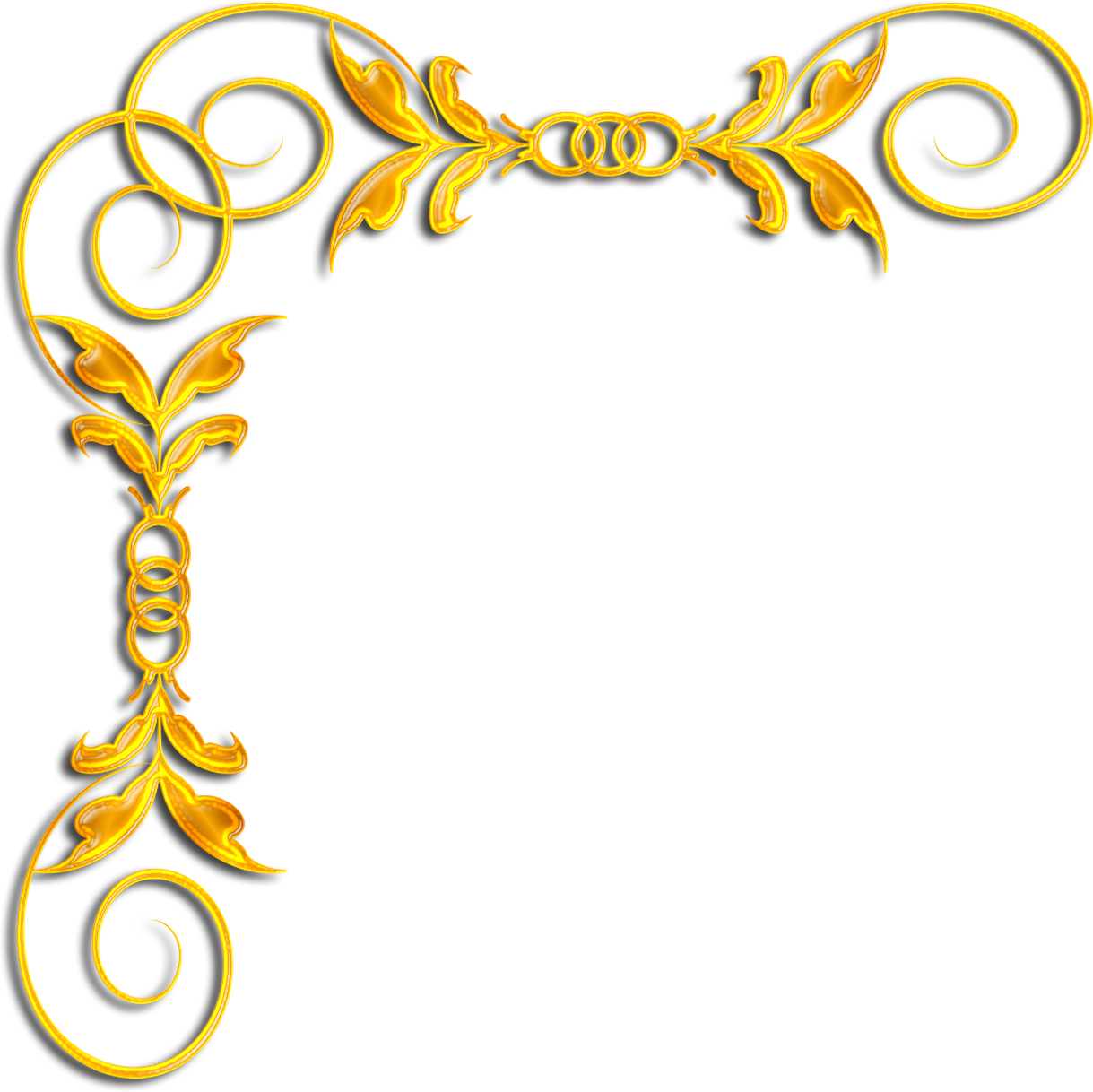 Royal Gold Border Pictures To Pin On Pinterest Pinsdaddy - Уголки Пнг (1219x1218), Png Download