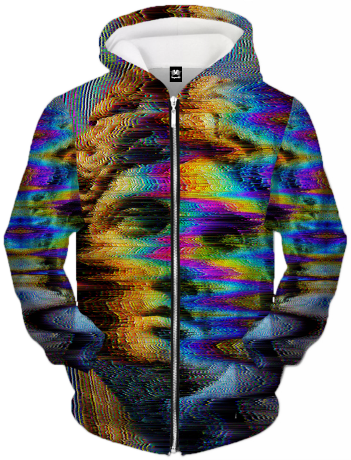 Mirage Zip Up Hoodie - Sweatshirt (700x917), Png Download