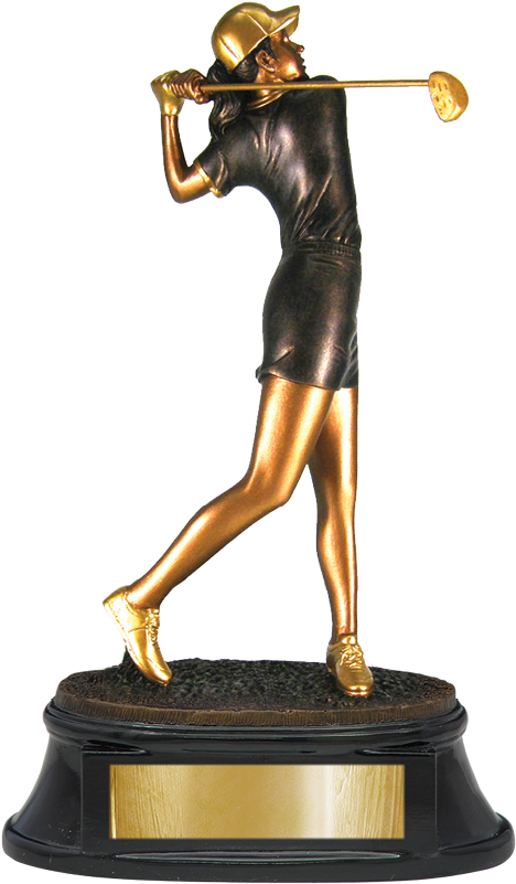 Ad Golf Resin Rf3 - Statue (642x916), Png Download