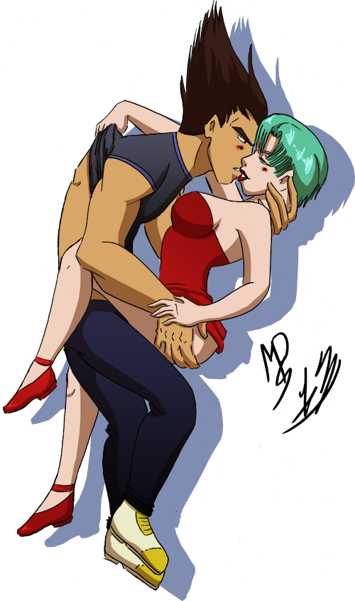 Drawing Dbz Love - Dragon Ball Z Vegeta Love (500x845), Png Download