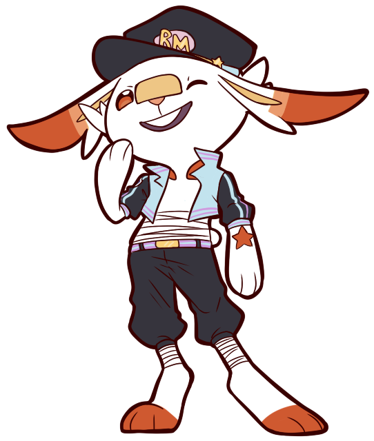 I Drew A Scorbunny In My Oc's Clothes So Like That's - Cartoon (562x649), Png Download