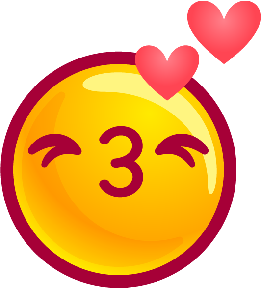 Kissing - Heart (618x618), Png Download