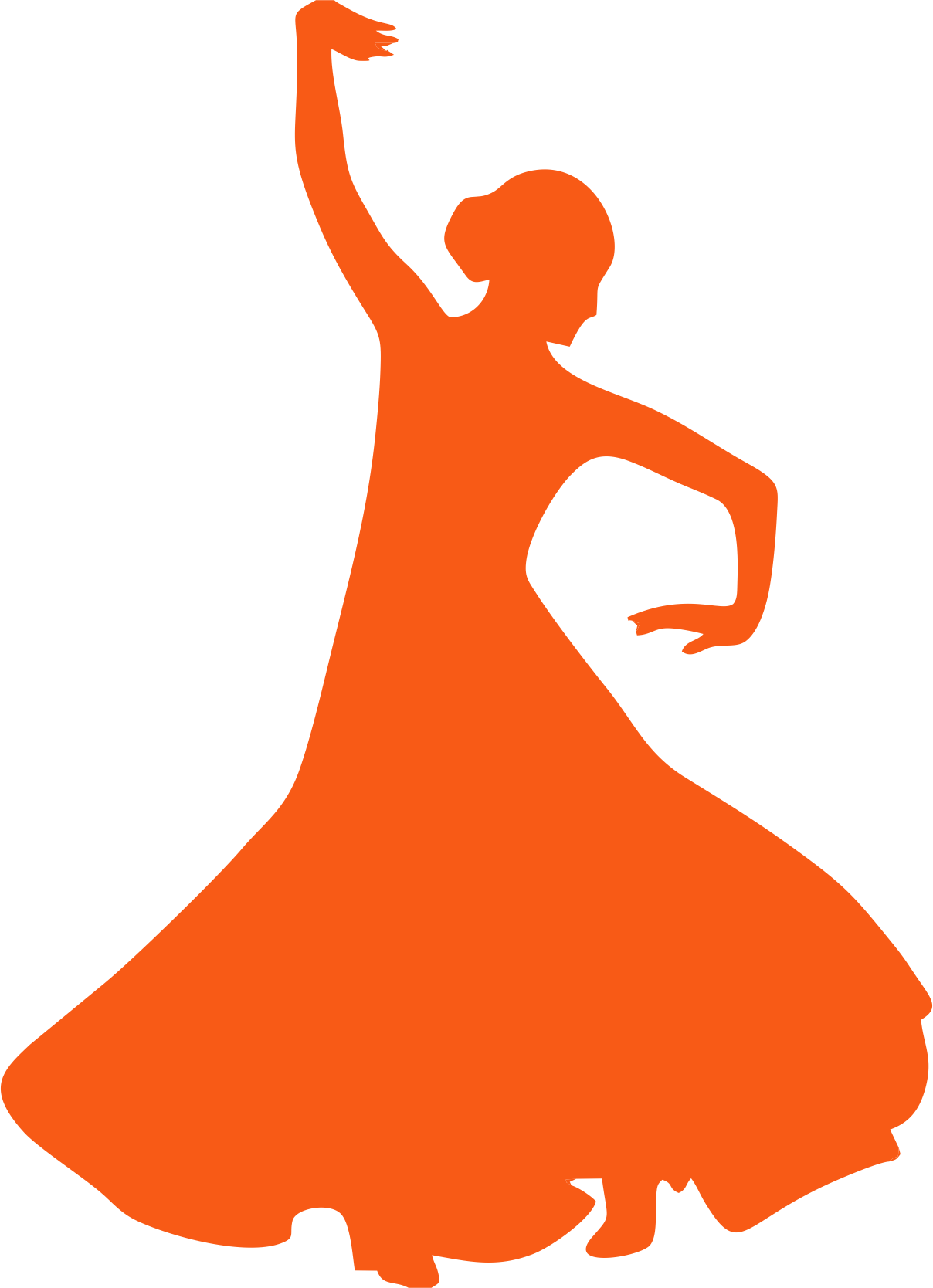 Super Sculpt Dance & Fitness - Flamenco Silhouette (1208x1668), Png Download