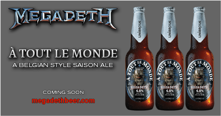 Megadeth A Tout Le Monde Beer - À Tout Le Monde Beer (768x430), Png Download