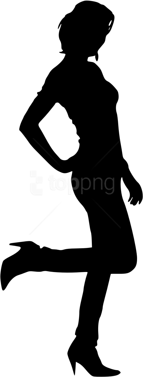 Free Png Woman Silhouette Png - Black Png Girl (480x1269), Png Download