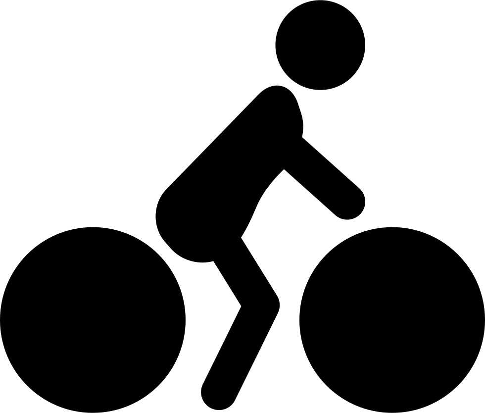 Png File Svg - Silueta De Bicicleta En Png (980x834), Png Download