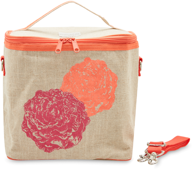 Orange Peonies Lunch Cooler Bag - Garment Bag (700x700), Png Download