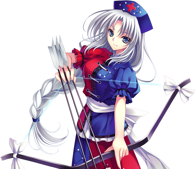 Image - Eirin Yagokoro Touhou (800x600), Png Download