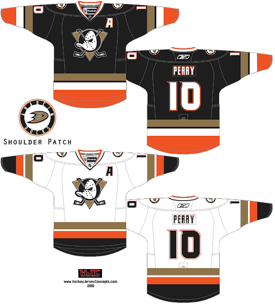 Anaheim Ducks Concept Jersey - Anaheim Mighty Ducks (558x620), Png Download