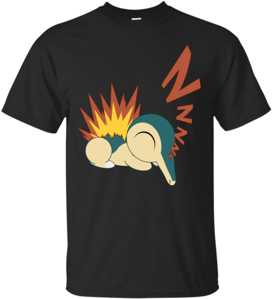 Sleeping Cyndaquil Adorable T Shirt & Hoodie - Ricks Gym Rick And Morty (600x600), Png Download