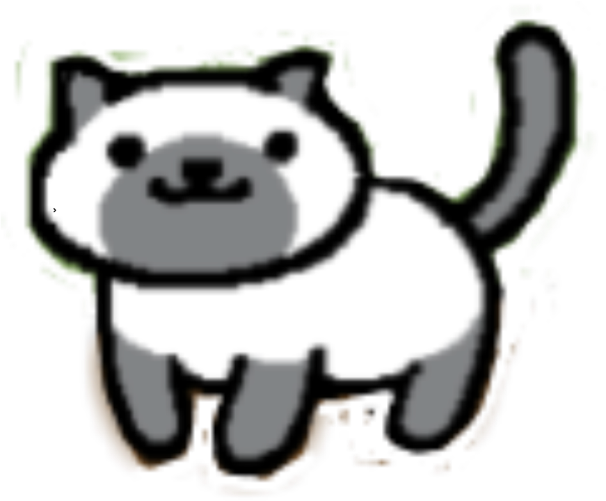 Neko Atsume Marshmallow Cat Kitty Game Freetoedit - Cartoon (1024x1024), Png Download