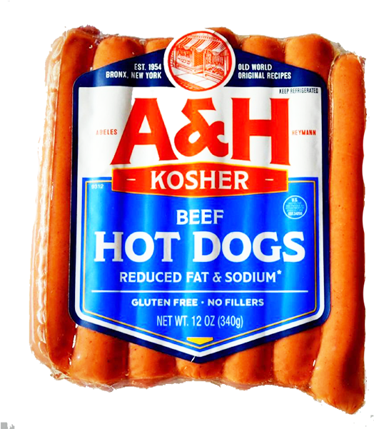 A&h Uncured Reduced Fat Hot Dogs - Convenience Food (600x600), Png Download