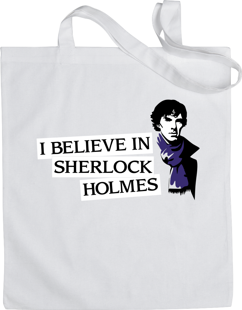 I Believe In Sherlock Holmes Sonstiges Bag White (1044x1044), Png Download