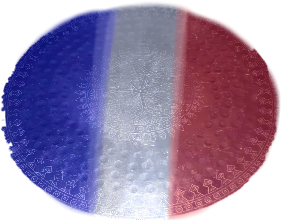 @viltsumari France Flag Plate - Circle (1024x1024), Png Download