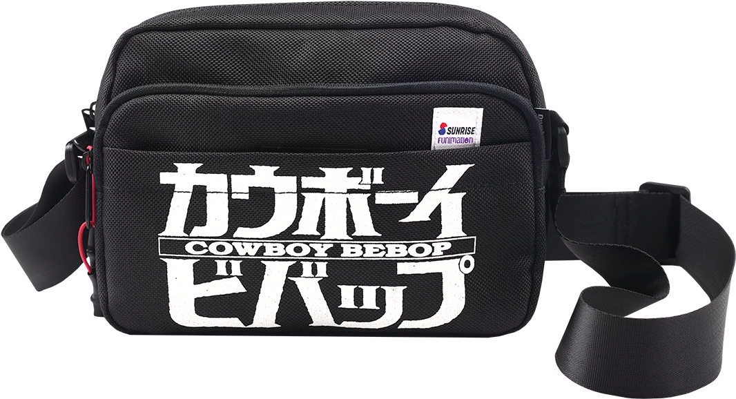 Cowboy Bebop Black And White Crossbody Bag - Messenger Bag (1500x1500), Png Download