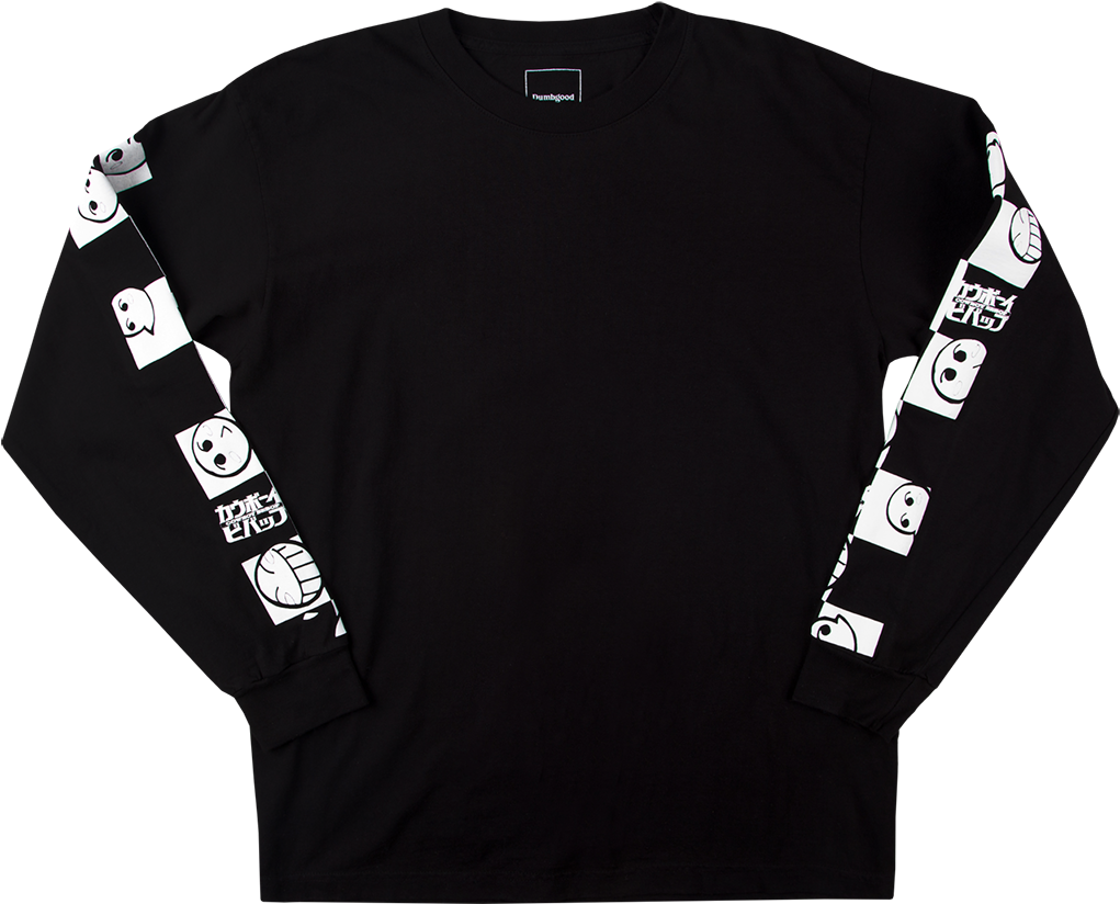 Ls Cowboy Bebop Checker Emoticon Tee - Sweater (1200x1200), Png Download