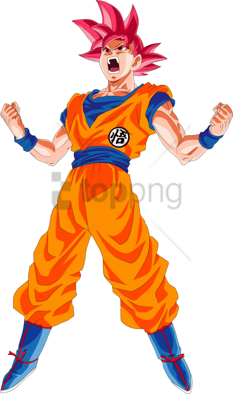 Free Png Goku Ssj God Png Image With Transparent Background - Goku Ssj God Png (480x813), Png Download
