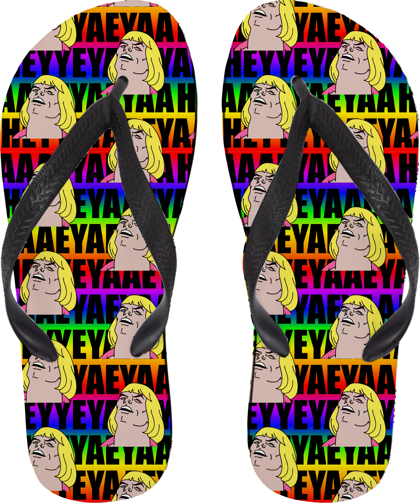 What's Up Pattern Flip Flops - Flip-flops (1434x1714), Png Download