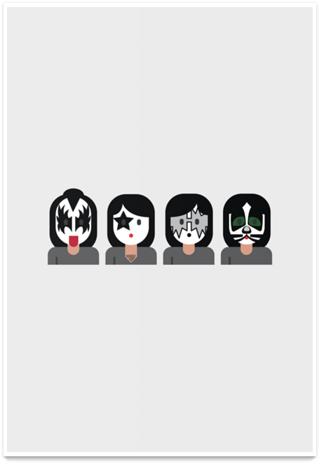 Poster Kiss Emojis De Bruno Leo Rocha Ribeirona - Graphic Design (800x800), Png Download