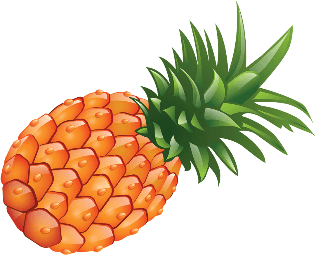 Pineapple Clipart Orange Fruit - Pineapple Fruit Clipart (1600x900), Png Download