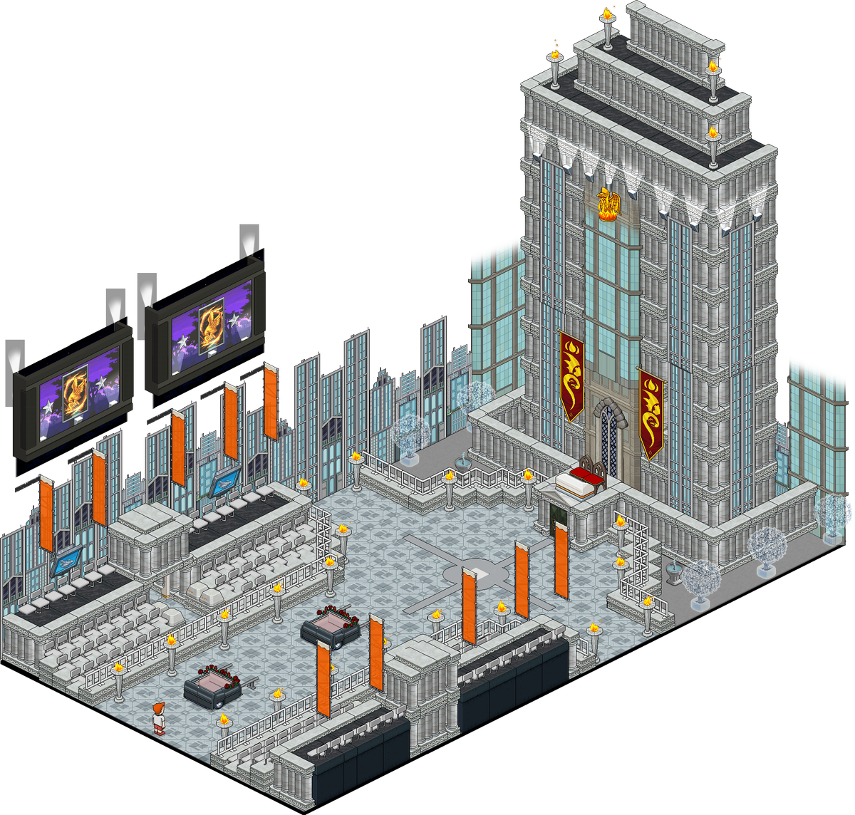 #spottedinhabbo Hunger Games - Habbo Hunger Games (1200x1144), Png Download