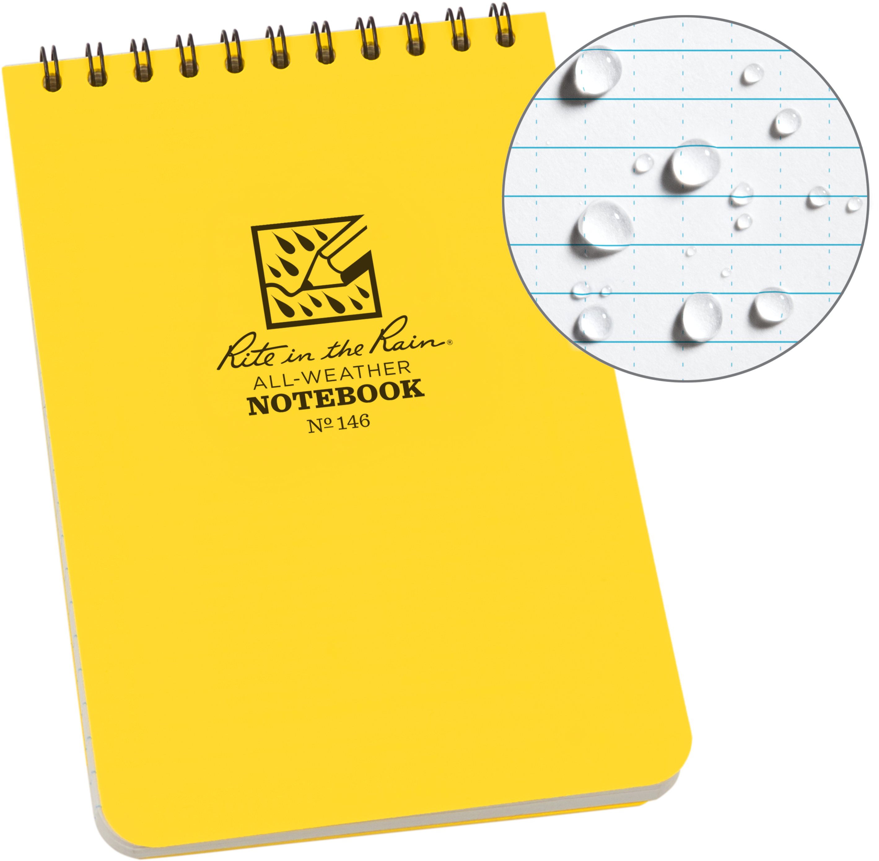 Rite In The Rain Weatherproof Top Spiral Notebook, - Rite In The Rain Notebook (3000x3000), Png Download