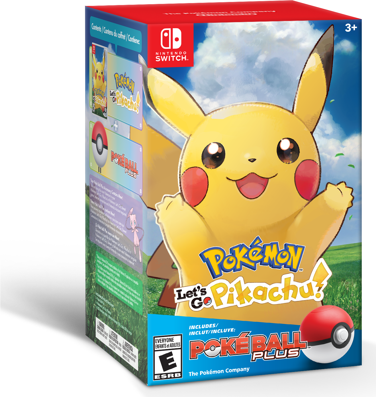 Pokémon Let's Go Pikachu Pokeball Plus Bundle - Pokemon Let's Go Pikachu Bundle (1470x1491), Png Download