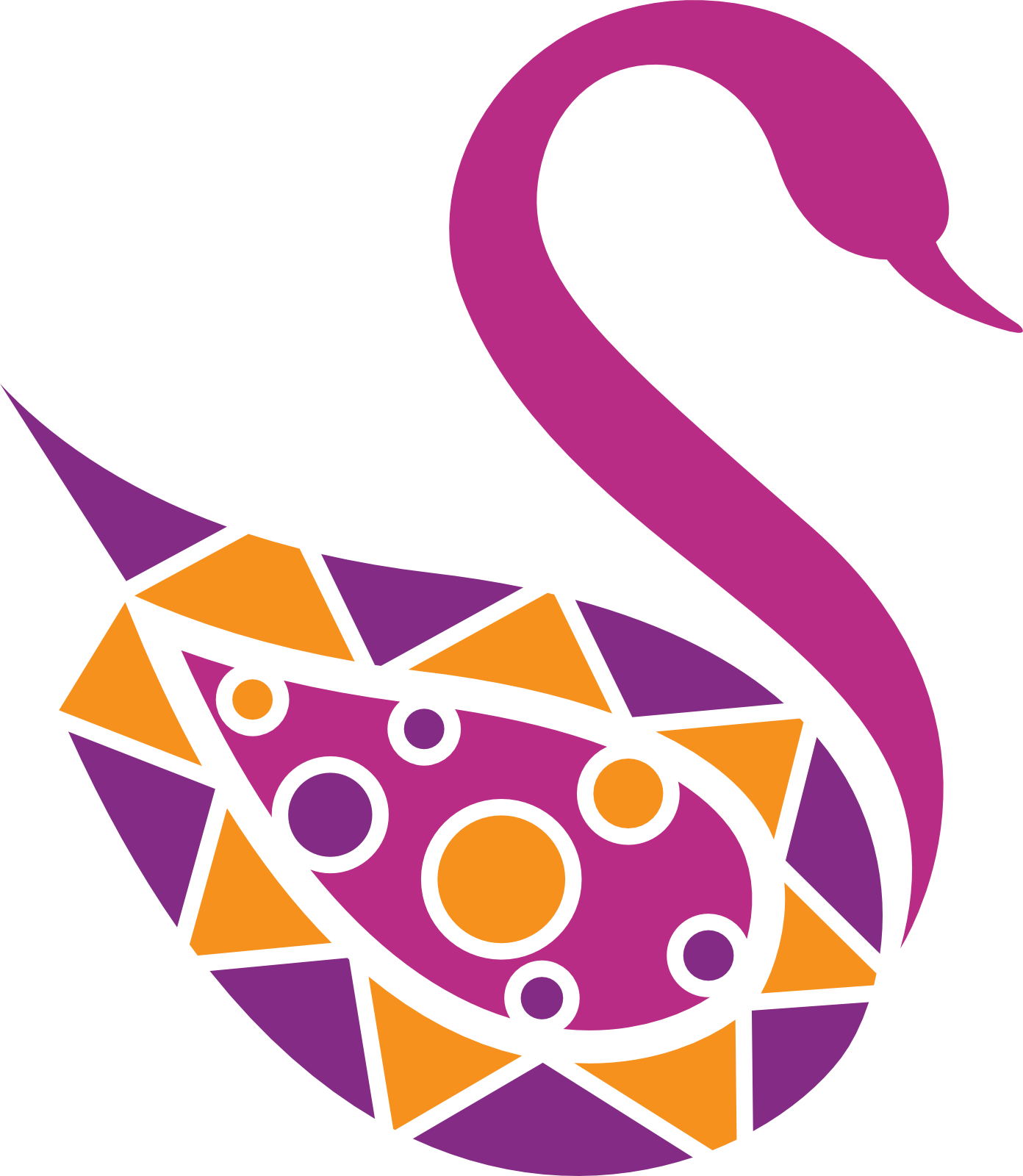 Swan Clipart Pink Swan (1392x1600), Png Download