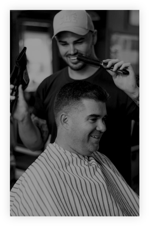The Barber Blueprint Came About In - Monochrome (506x753), Png Download