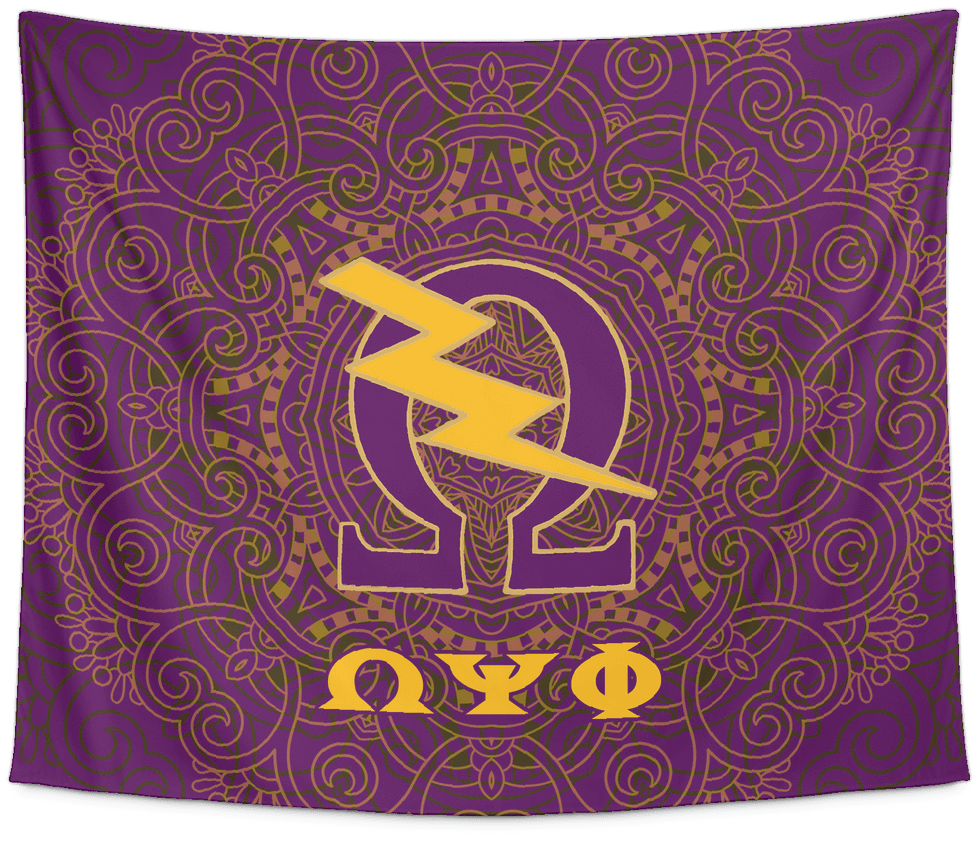 Omega Psi Phi Tapestry - Crescent (1024x1024), Png Download