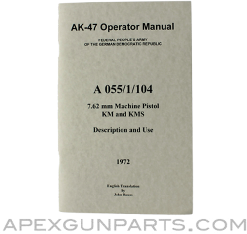 Ak-47 Operator's Manual, East German Issue, Translated - Microsoft Corporation (650x700), Png Download