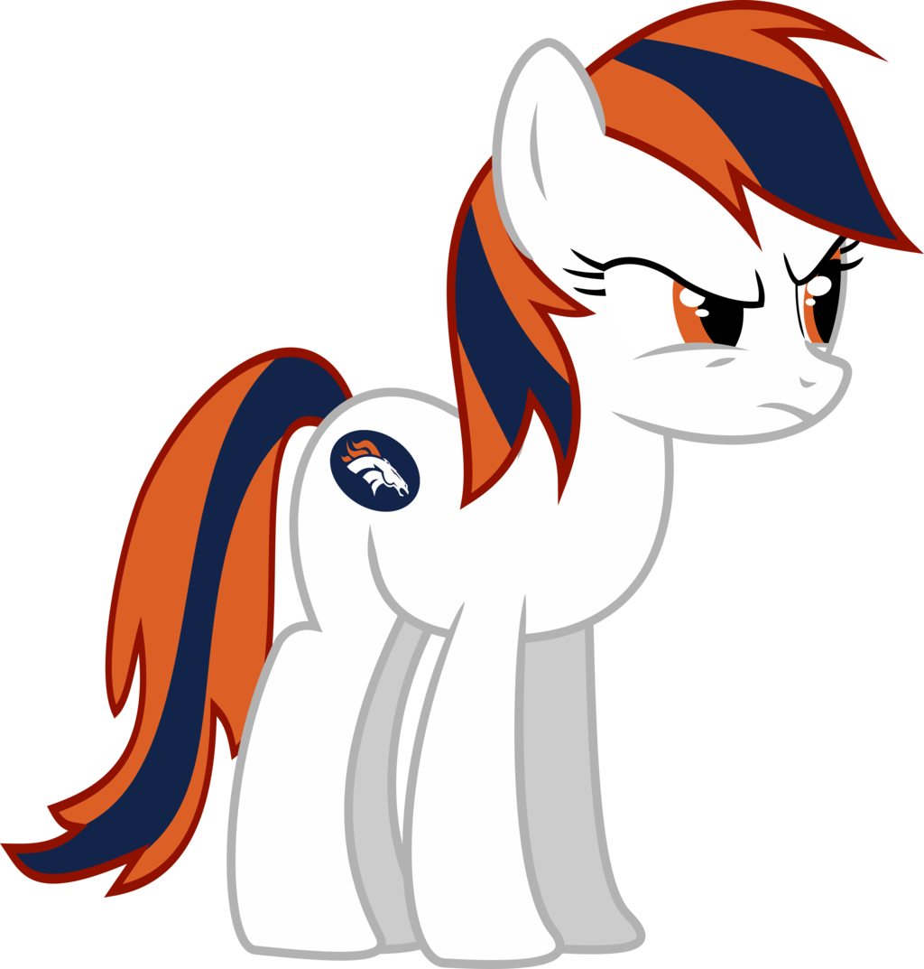 1024x1073, 1415587 Safe Artist-colon ) - Denver Broncos Pony (1024x1073), Png Download