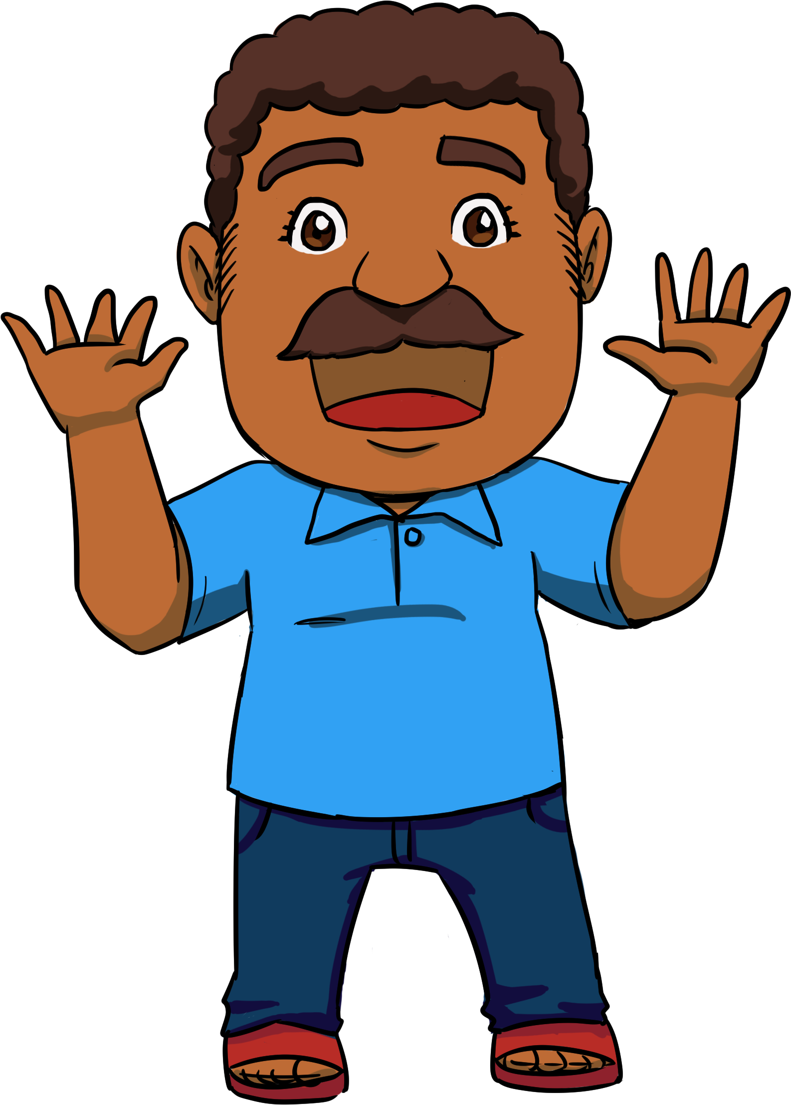 Indians Clipart Dad - Mother Cartoon Images Png (1642x2338), Png Download