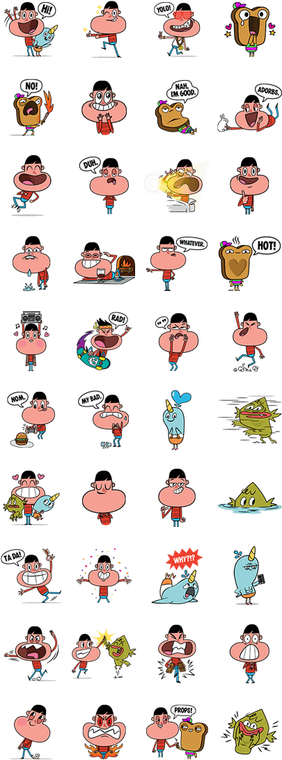 Ned, Fred, Bread And Steve - Kawaii Gegege No Kitaro (420x1121), Png Download