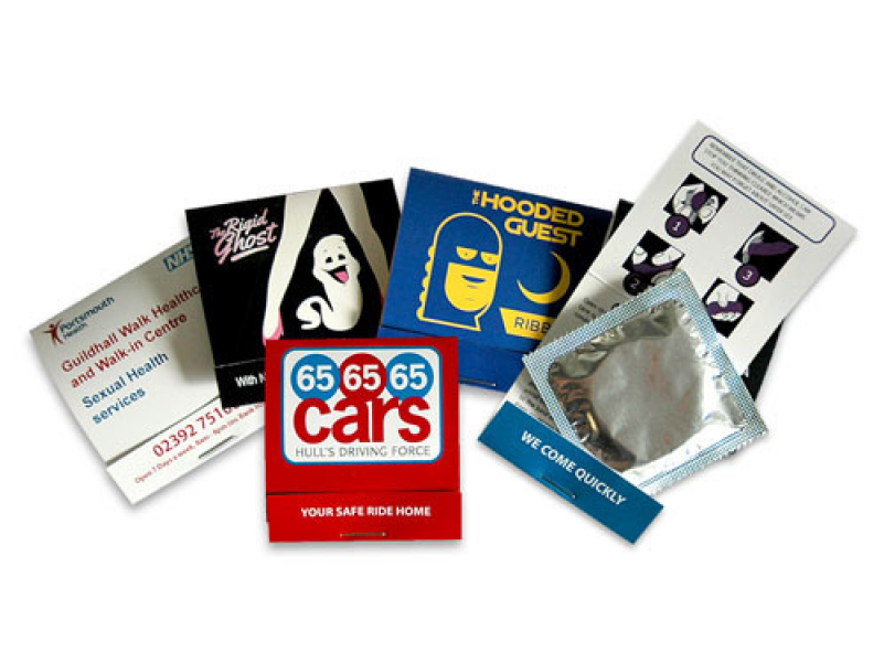 Condom Matchbooks - Brochure (800x800), Png Download