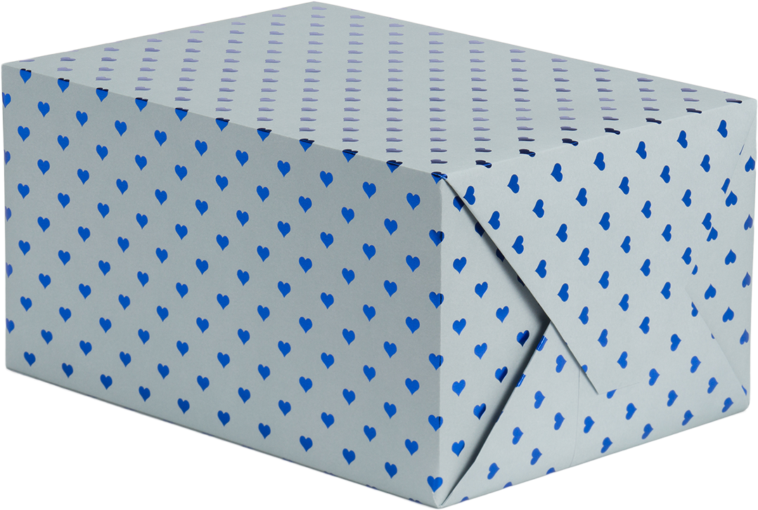 Blue Heart By Kelly Heart Lagom Designs - Polka Dot (1400x1500), Png Download